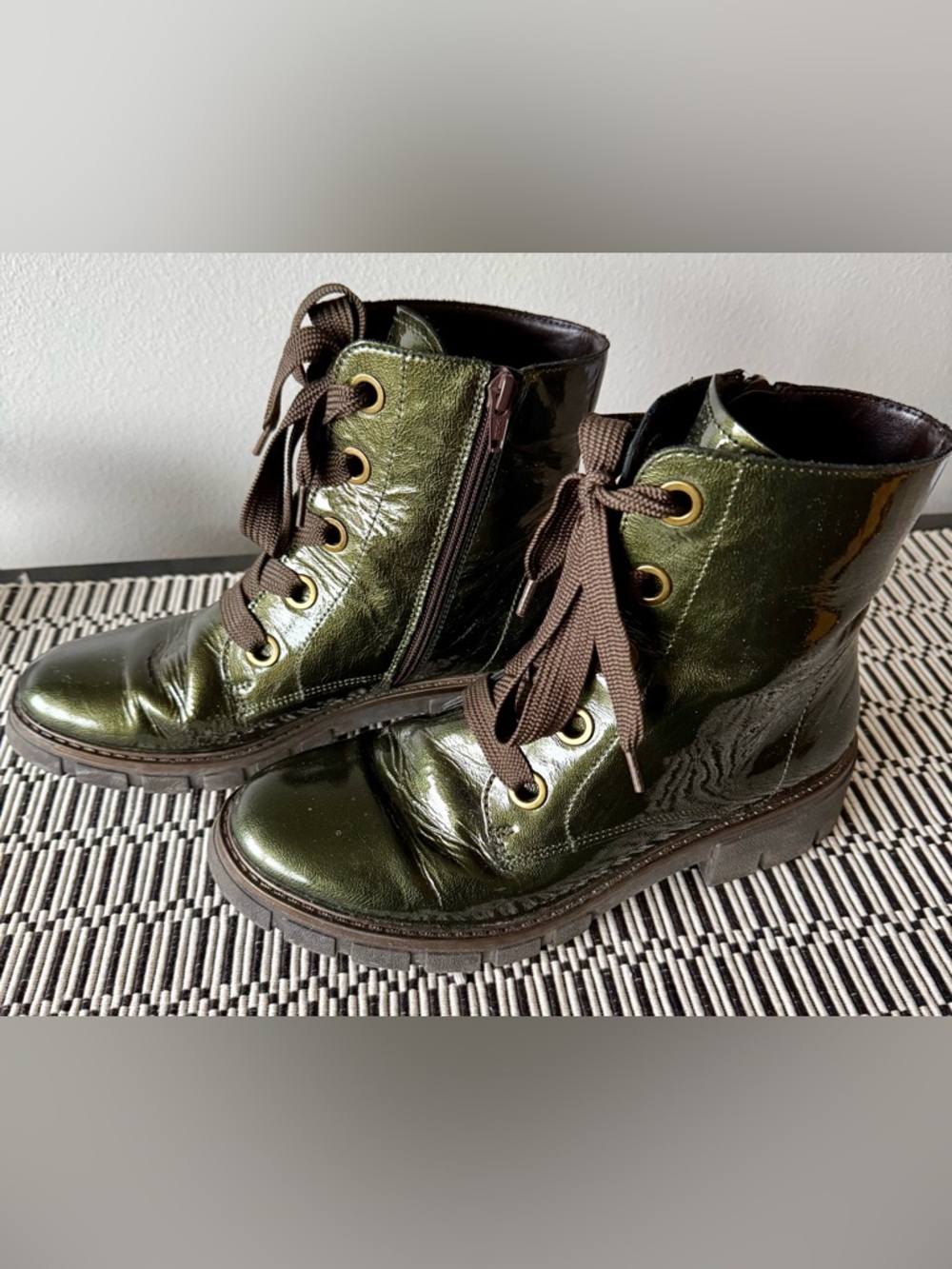 Ara Debbie Lace-Up Combat Boots